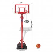 Canasta Baloncesto Infantil Ajustable 1,49 - 1,95 cm - 2