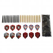 Pack Dardos Punta Plástico Incluye 12 Dardos + 200 puntas + linea de tiro - 3