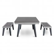 Billar Americano Ascona + Tapa + Kit Ping Pong Outdoor + bancos 6 ft - 2