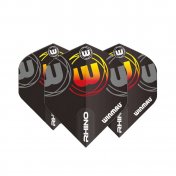 Plumas Winmau Darts Rhino Black Grey  Orange Standard - 2