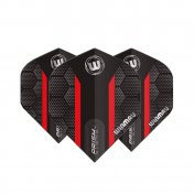 Plumas Winmau Darts Prism Alpha Black  Red Hexagon Standard - 3