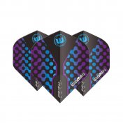 Plumas Winmau Darts Prism Zeta Black, Purple Blue Standard - 3