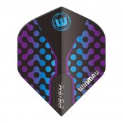 Plumas Winmau Darts Prism Zeta Black, Purple Blue Standard