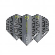 Plumas Winmau Darts Prism Delta MvG 2021 Grey Print Standard - 3