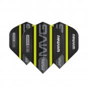 Plumas Winmau Darts Prism Alpha MVG 2021 Black Green Standard - 3