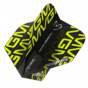 Plumas Winmau Darts Prism Delta MvG 2021 Black Print Standard - 2