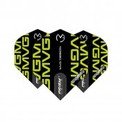 Plumas Winmau Darts Prism Delta MvG 2021 Black Print Standard - 3