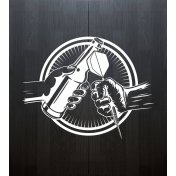 Armario Bulls Beer and Darts Classic Cabinet Wood Black - 2