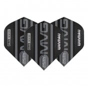 Plumas Winmau Darts Prism Alpha MvG 2021 Black Grey - 3