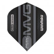 Plumas Winmau Darts Prism Alpha MvG 2021 Black Grey - 1