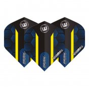 Plumas Winmau Darts Prism Alpha Blue Yellow Hexagon - 3