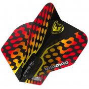 Plumas Winmau Darts Prism Zeta Black Yellow Red - 2