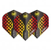 Plumas Winmau Darts Prism Zeta Black Yellow Red - 3