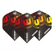 Plumas Winmau Darts Rhino Black Red Yellow - 3