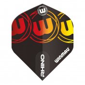 Plumas Winmau Darts Rhino Black Red Yellow - 1