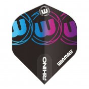 Plumas Winmau Darts Rhino Black Blue Purple