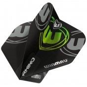 Plumas Winmau Darts Rhino Black Grey Green - 2