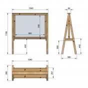 Pizarra de exterior Masgames Lapitz Horeca - 4