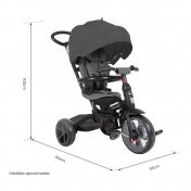 Triciclo Evolutivo Qplay Prime 4x1 Negro - 2