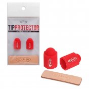 Tip Protector taco billar Kamui Rojo 2 Unid 11.75-14mm + Pulidor de puntas - 2