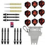 Pack Juego Dardos Gildarts Laton Punta Metal 20g + Funda + Repuestos - 1