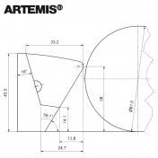 Bandas Billar Americano Artemis Intercontinental K79 Tira de 3 metros - 2