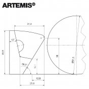 Bandas Billar Americano Artemis Intercontinental K37 Tira de 3 metros - 2