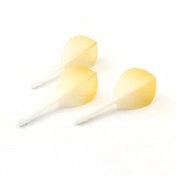  Plumas Flights Darts Cuesoul Tero AK5 Gradation Amarillo Teardrop S  - 1