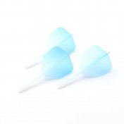  Plumas Flights Darts Cuesoul Tero AK5 Gradation Azul Shape L  - 1