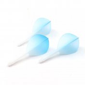 Plumas Flights Darts Cuesoul Tero AK5 Gradation Azul Teardrop S  - 2