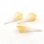  Plumas Flights Darts Cuesoul Tero AK5 Gradation Amarillo Teardrop L  - 2