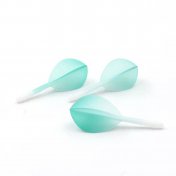  Plumas Flights Darts Cuesoul Tero AK5 Gradation Dark Green Teardrop M  - 2