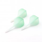  Plumas Flights Darts Cuesoul Tero AK5 Gradation Light Green Standard L 