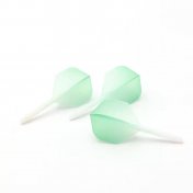  Plumas Flights Darts Cuesoul Tero AK5 Gradation Light Green Standard M  - 2