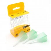  Plumas Flights Darts Cuesoul Tero AK5 Gradation Light Green Shape L  - 3