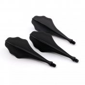  Plumas Flights Darts Cuesoul Tero AK8 Cloud Shape Negro  - 2