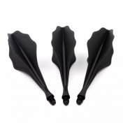  Plumas Flights Darts Cuesoul Tero AK8 Cloud Shape Negro  - 1