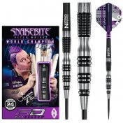 Dardos Red Dragon Peter Wright Snakebite Black Racer 90% 24gr - 4