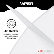 Pluma Dardos Viper Cool Flights Standard Clear - 2