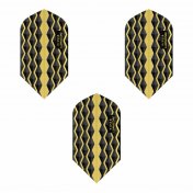 Pluma Dardos Viper Flights Lumacore Slim Yellow Black - 2