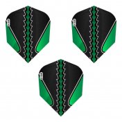 Pluma Dardos Viper Flights Black Flux Standard Green  - 2