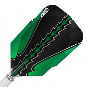 Pluma Dardos Viper Flights Black Flux Standard Green  - 3