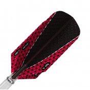 Pluma Dardos Viper Dimplex Darts Flights Slim Red Black - 2