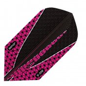 Pluma Dardos Viper Dimplex Darts Flights Slim Pink Black - 1