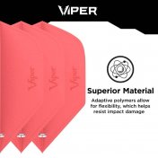 Pluma Dardos Viper Cool Flights Standard Red - 2