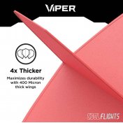 Pluma Dardos Viper Cool Flights Standard Red - 3