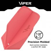 Pluma Dardos Viper Cool Flights Slim Red - 3