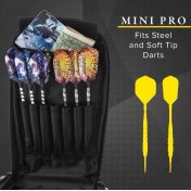  Funda Dardos Casemaster Mini Pro Leatherette Dart Case Black  - 4