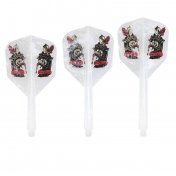  Plumas Condor Shape Over Kill Marble White Yuki Yamada L 33.5mm 3 Uds.  - 2