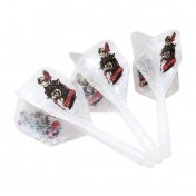  Plumas Condor Shape Over Kill Marble White Yuki Yamada L 33.5mm 3 Uds.  - 3